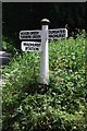 Old Direction Sign - Signpost by Stone Bridge, Old Station Road