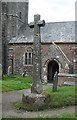 Old Wayside Cross - moved - Halwell Churchyard