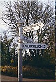 ST6442 : Direction Sign - Signpost on Brottens Road in Doulting by Milestone Society