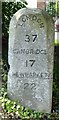 Old Milestone by the B1383, High Street, Newport