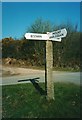 Old Direction Sign - Signpost in St Breward parish