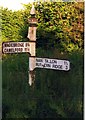 Old Direction Sign - Signpost by Stony Lane, Luxulyan parish