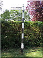 Old Direction Sign - Signpost by Walden Drive, Two Mills, Parkgate