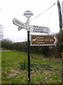 Old Direction Sign - Signpost by Pinnocks Moor