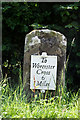 Old Milestone by Station Road, Wadborough