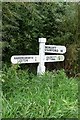 SP9197 : Old Direction Sign - Signpost by the B672, Seaton parish by Milestone Society