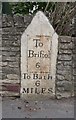 Old Milestone by the A431, Bath Road, Bitton parish