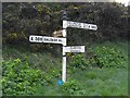 Old Direction Sign - Signpost by the A388, Ellbridge crossroads