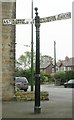 Old Direction Sign - Signpost by the A6018, Back Moor, Mottram in Longdendale