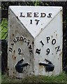 Old Milepost by the A61, Ripon Road, Killinghall parish