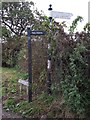 Old Direction Sign - Signpost by the B5136, Thornton Common Road, Thornton Grange