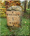 Old Milestone, B3081, Dropping Lane, near Bruton