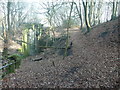 Halifax FP737 and the link path to the disused railway, Pellon