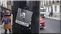 TQ3081 : Knife crime sticker, London by Rossographer