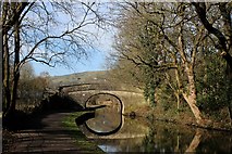 SE0325 : Approaching Bridge No. 7 on the Rochdale Canal by Chris Heaton