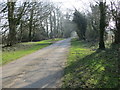 Well High Lane near to the entrance to Well Grange