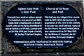 SO0503 : Bilingual black plaque on a church hall, Abercanaid by Jaggery