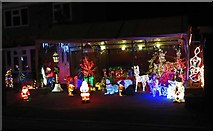 SK7517 : Christmas 2018 lights on Hartopp Road in Melton Mowbray by Andrew Tatlow