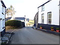 The main street running through the village of Capel Garmon