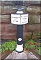 Old milemarker near Lewin Street, Middlewich