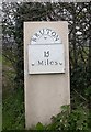 Old Milestone south of Norton Bavant, Heytesbury parish