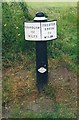 Replica milemarker by the Trent & Mersey Canal, Malkin