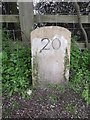 Old milemarker by the Chesterfield Canal, Worksop