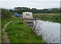 Moored boats along the Lancaster Canal