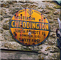 Old circular AA Sign at Lower Farm in Chedington