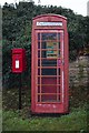 TF0233 : K6 phonebox and post box by Bob Harvey