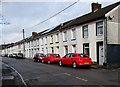 Cars and houses, Poplar Terrace, Pentrebach