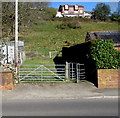 Kissing gate to a public footpath in Bedlinog