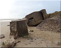 TA1763 : Wartime sea defences, Wilsthorpe Beach by JThomas