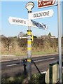 Old Direction Sign - Signpost by the A529, Woodseaves