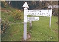 Old Direction Sign - Signpost in Ditcheat village