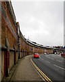 High wall on the south side of Broadway, Pontypridd