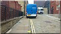 SE0925 : A badly parked delivery vehicle on Blackledge, Halifax by Phil Champion