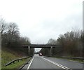 SJ7752 : Minor road crossing A500 cutting north-east of Barthomley by David Smith