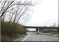SJ7052 : Crewe Road bridge over A500 by David Smith