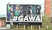 J3474 : "GAWA" poster, Belfast (March 2019) by Albert Bridge