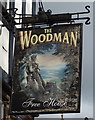 Sign for the Woodman Inn, Shrewsbury