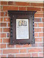 Memorial plaque to Lieut. Charles Julian Mann