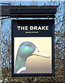 Sign for the Drake public house, Bransholme, Hull