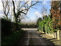 The end of the lane from the church, Kilvington