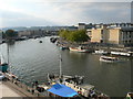 Looking down the Avon from the M Shed roof