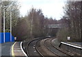 Railway heading north from Whitchurch Railway Station