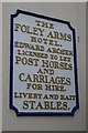 Sign on the Foley Arms Hotel