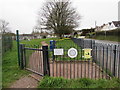 Cowshed Lane Playground entrance gate, Bassaleg