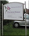 Pentwyn House Nursing Home name sign, Marshfield