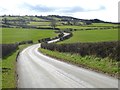 The winding road from High Mickley to Hedley on the Hill